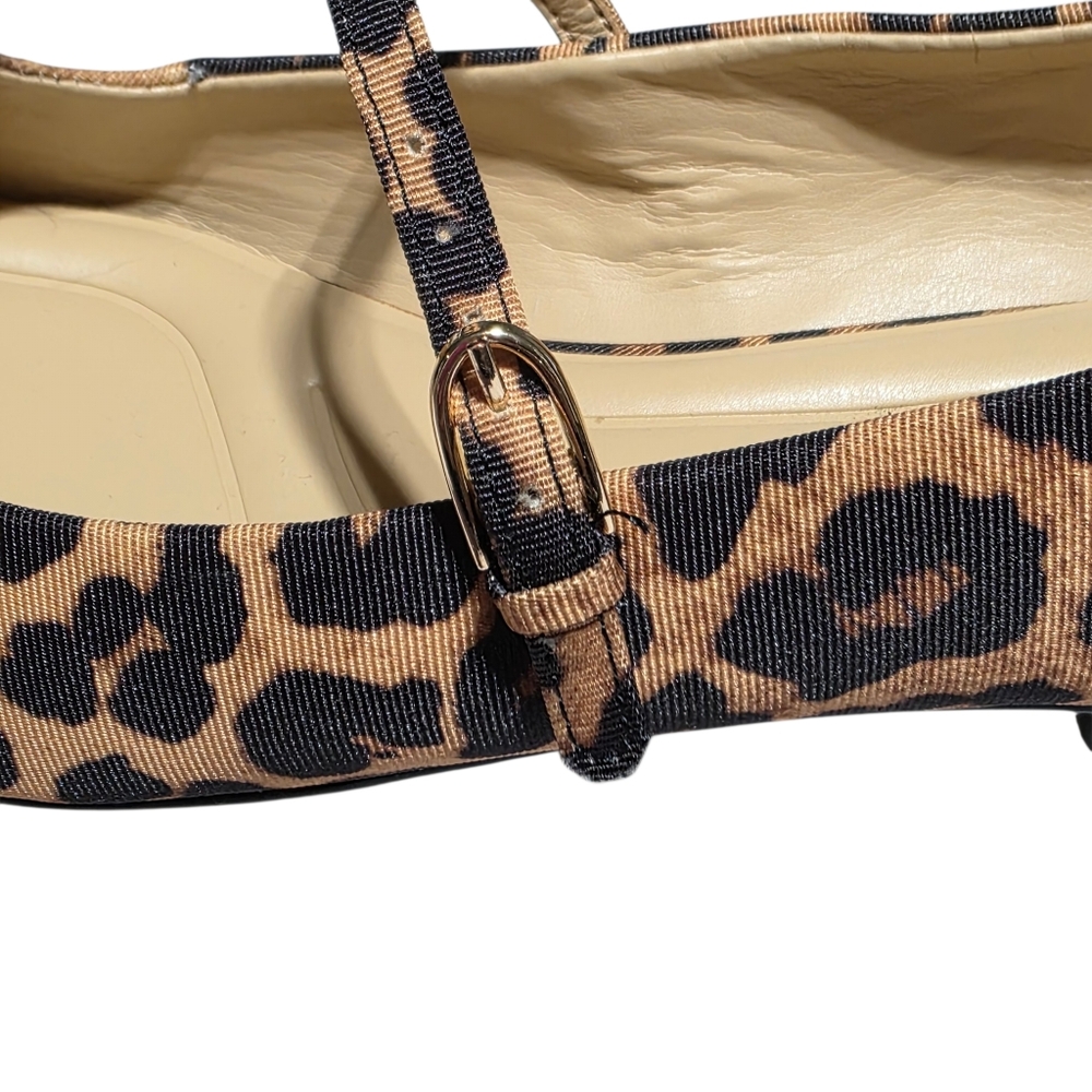 FRANCO TINSLEY MARY JANE LEOPARD FLATS SZ 9 - Picture 8 of 12